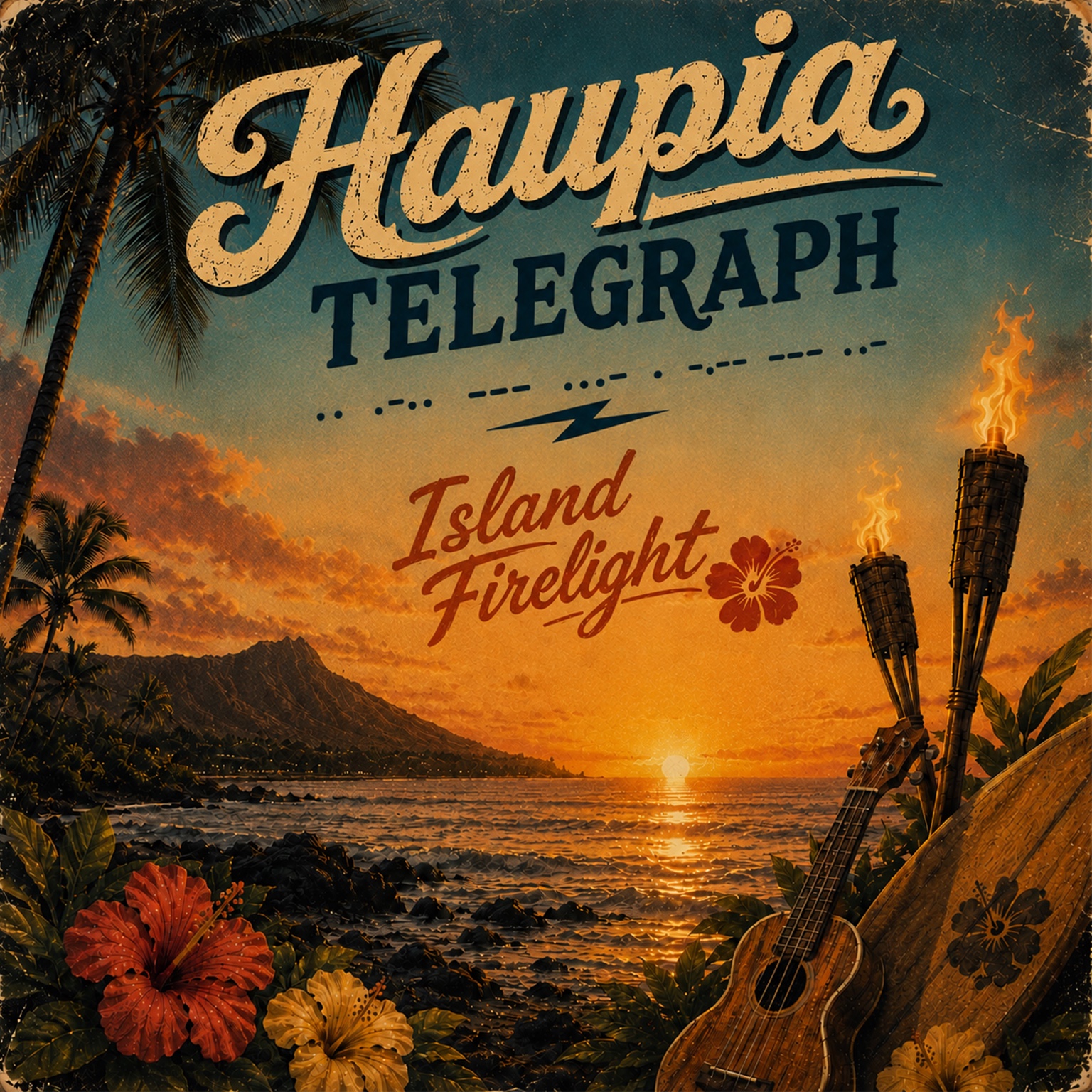 Island Firelight album artwork by Haupia Telegraph